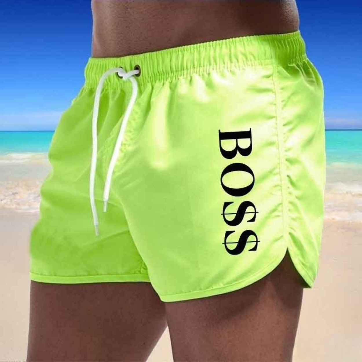 DRIP BSS Herren-Badeshorts – Kurzes Modell